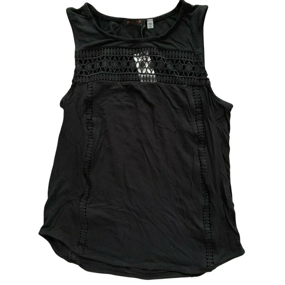 Fylo Black Sleeveless Blouse Small